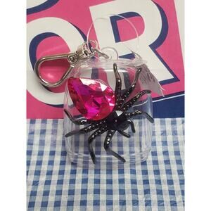 BBW Pink Gem Spider SnapBac PocketBac Holder Backpack Purse Bag Luggage Keychain